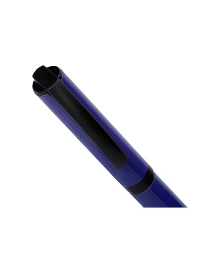 Boligrafo belius turbo aluminio color azul y negro tinta azul caja de diseño