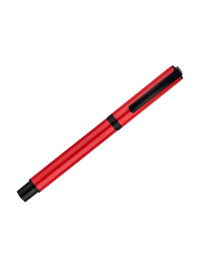 Roller belius turbo aluminio color rojo y negro tinta azul caja de diseño