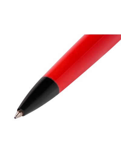 Boligrafo belius turbo aluminio color rojo y negro tinta azul caja de diseño