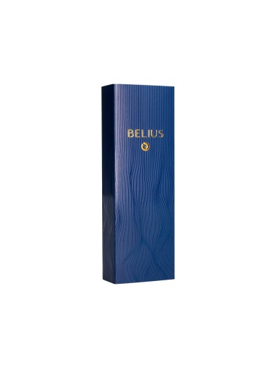 Pluma belius neptuno aluminio textura wavy color azul marino tinta azul caja de diseño