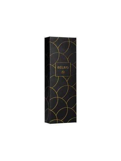 Boligrafo belius passion dor aluminio textura cepillada color negro y dorado tinta azul caja de diseño