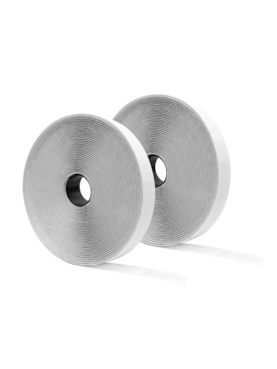 Cinta de cierre adhesiva liderpapel velcro blanco 20mm x 10m