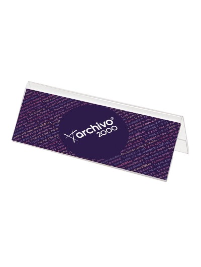 Identificador sobremesa archivo 2000 pet flexible 100%reciclable din a4 transparente85x300x102 mm (pack/10)
