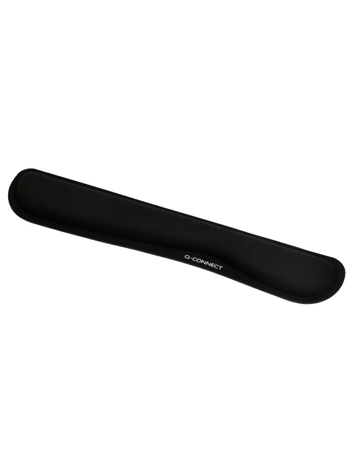 Reposamuñecas q-connect memory foam para teclado color negro 460x85x25 mm Reposamuñecas q-connect memory foam para teclado color negro 460x85x25 mm