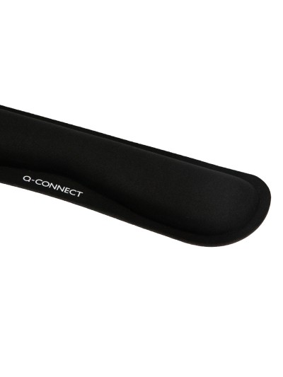 Reposamuñecas q-connect memory foam para teclado color negro 460x85x25 mm