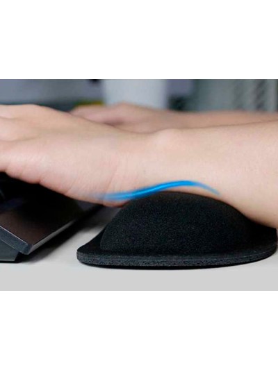 Reposamuñecas q-connect memory foam para teclado color negro 460x85x25 mm