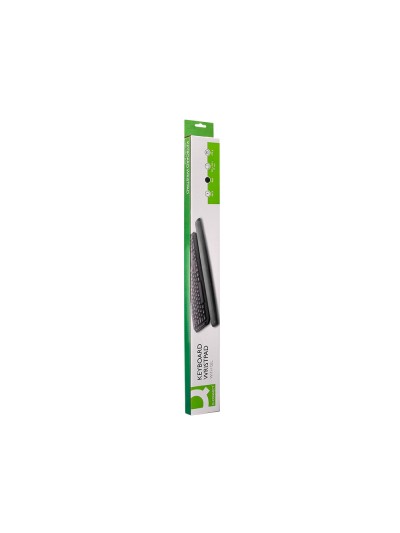 Reposamuñecas q-connect de gel para teclado color negro 525x58x17 mm