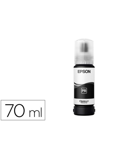 Tinta epson t114 eco tank et-8500 / 8550 negro photo botella 70 ml