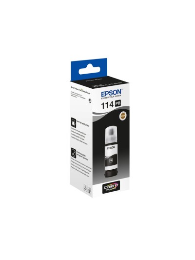 Tinta epson t114 eco tank et-8500 / 8550 negro photo botella 70 ml