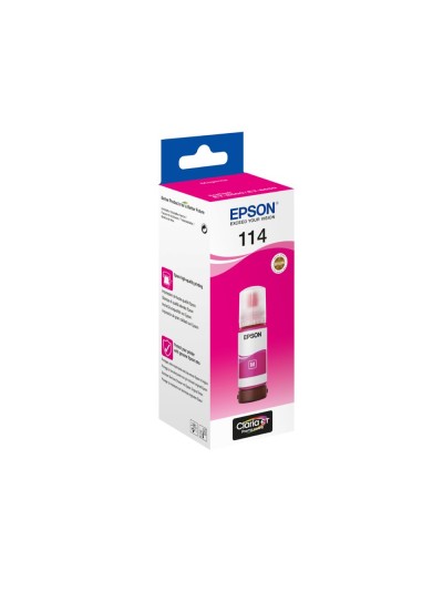 Tinta epson t114 eco tank et-8500 / 8550 magenta botella 70 ml