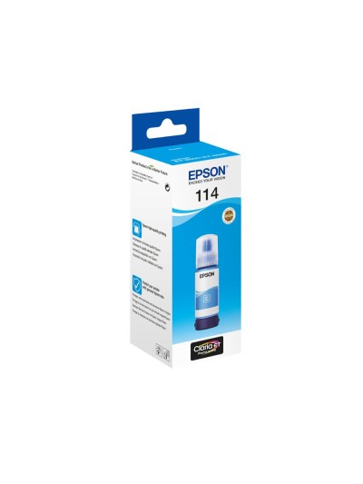 Tinta epson t114 eco tank et-8500 / 8550 cian botella 70 ml