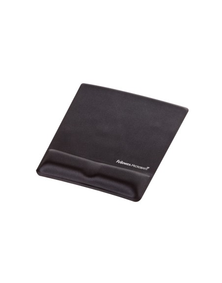 Alfombrilla para raton fellowes canal health-v negra con reposamuñecas de gel 222x209,6x251 mm
