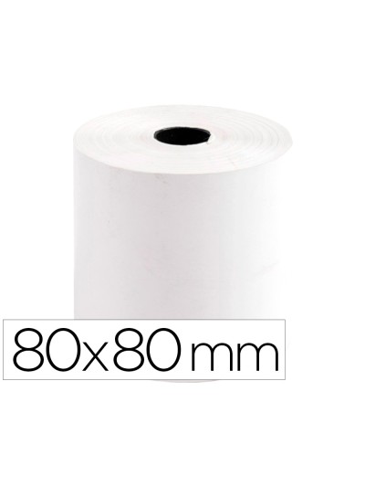 Rollo sumadora termico greening 80 mm ancho x 80 mm diametro sin bisfenol a papel de 70 g/m2