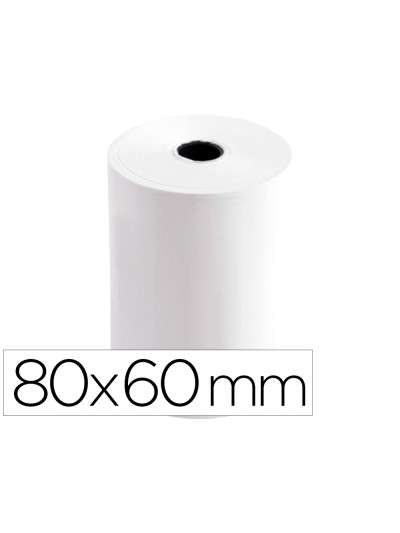 Rollo sumadora termico greening 80 mm ancho x 60 mm diametro sin bisfenol a papel de 70 g/m2