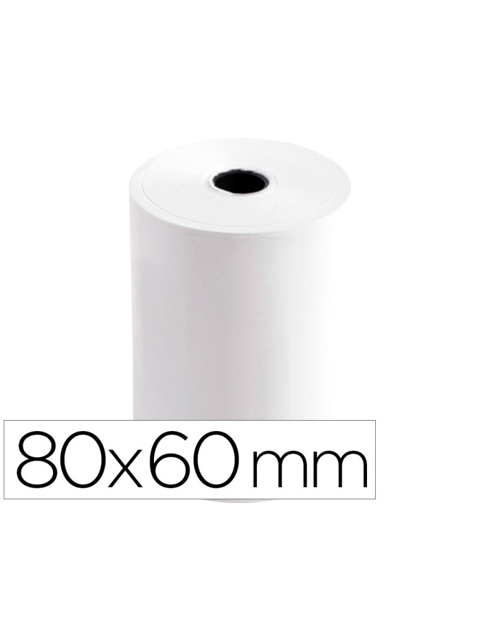 Rollo sumadora termico greening 80 mm ancho x 60 mm diametro sin bisfenol a papel de 70 g/m2 Rollo sumadora termico greening 80 mm ancho x 60 mm diametro sin bisfenol a papel de 70 g/m2