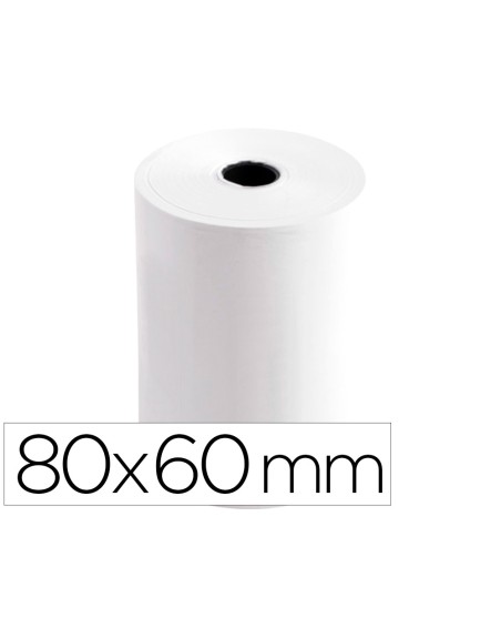 Rollo sumadora termico greening 80 mm ancho x 60 mm diametro sin bisfenol a papel de 70 g/m2