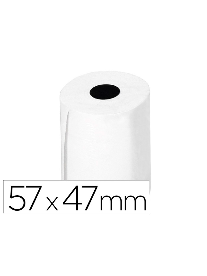 Rollo sumadora termico greening 57 mm ancho x 47mm diametro para tpv sin bisfenol a papel de 70 g/m2 Rollo sumadora termico greening 57 mm ancho x 47mm diametro para tpv sin bisfenol a papel de 70 g/m2