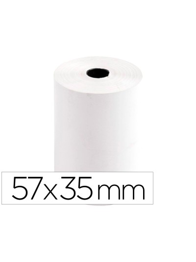 Rollo sumadora termico greening 57 mm ancho x 35 mm diametro para tpv sin bisfenol a papel de 70 g/m2