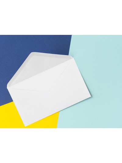 Sobre liderpapel blanco con fondo 95x162 mm engomado solapa de pico caja de 500 unidades
