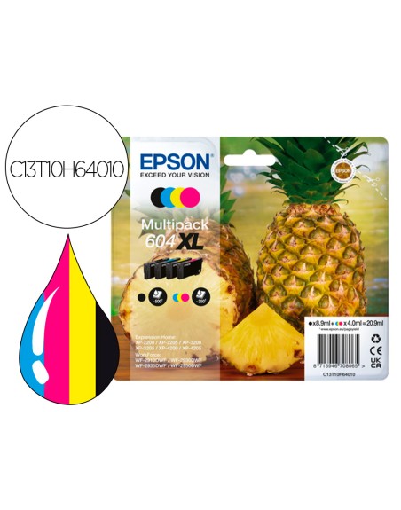 Ink-jet epson 604xl expression home xp-2200 / 2205 / 3200 / 3205 / 4200 / 4205 / wf-2910 series pack de