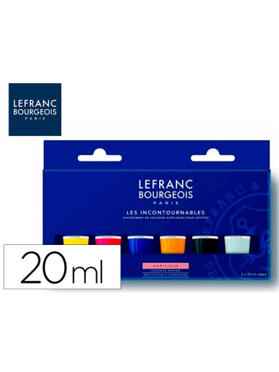 Pintura acrilica l&b bote de 80 ml caja de 5 unidades colores surtidos
