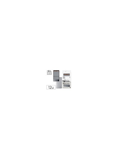 Lapices de grafito winsor&newton studio coleccion caja metalica con 12 unidades graduaciones surtidas
