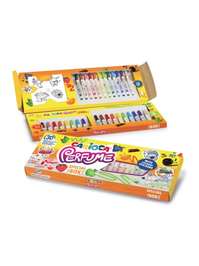 Rotulador carioca perfume caja 30 unidades colores surtidos