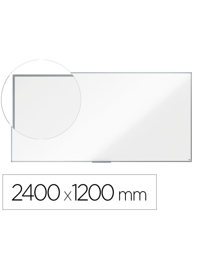 Pizarra blanca nobo essence acero lacado 2400x1200 mm Pizarra blanca nobo essence acero lacado 2400x1200 mm