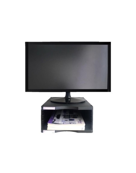 Soporte archivo 2000 para monitor poliester 100% reciclado con compartimento para formatos din a4 y folio
