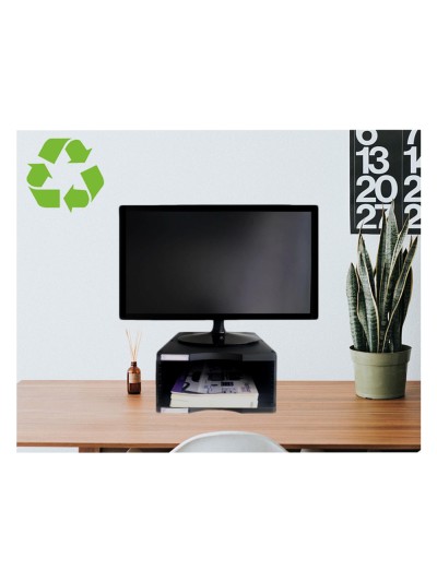 Soporte archivo 2000 para monitor poliester 100% reciclado con compartimento para formatos din a4 y folio