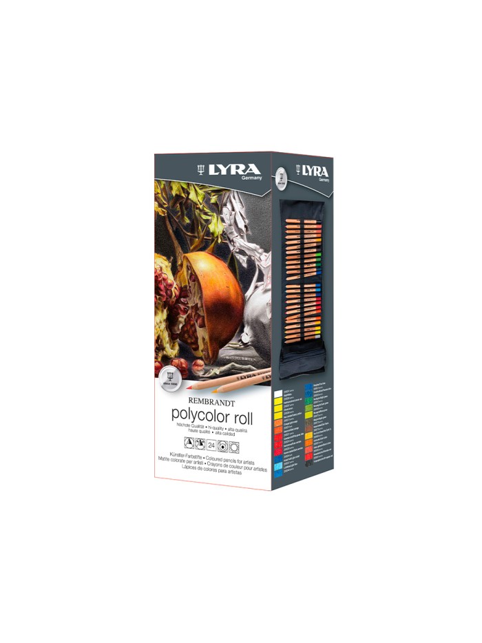 Lapices de colores lyra rembrandt polycolor 24 colores surtidos en estuche de tela enrollable Lapices de colores lyra rembrandt polycolor 24 colores surtidos en estuche de tela enrollable