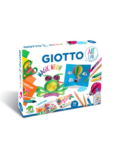 Set creativo giotto art lab magic neon