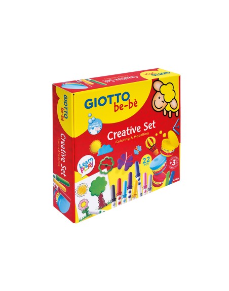 Set creativo giotto be-be para colorear y moldear