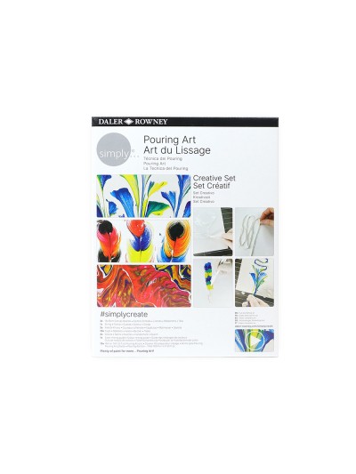 Set de pintura daler rowney simply creativo pouring