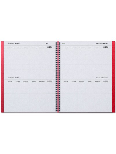 Cuaderno aula planner additio din a4 160 paginas plan anual y mensual con programacion y evaluacion catalan