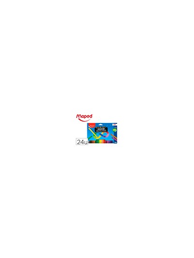 Lapices de colores maped color peps infinity caja de 24 colores surtidos
