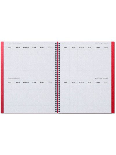 Cuaderno aula planner additio din a4 160 paginas plan anual y mensual con programacion y evaluacion