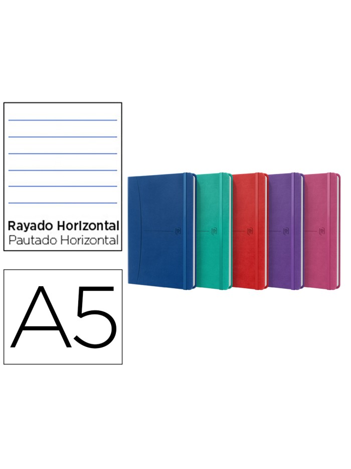 Cuaderno oxford cosida tapa extradura din a5 80 hojas rayado horizontal colores vivos surtidos Cuaderno oxford cosida tapa extradura din a5 80 hojas rayado horizontal colores vivos surtidos