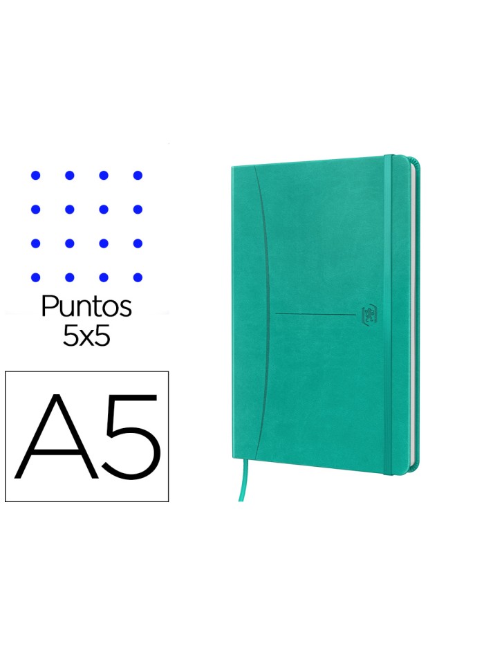 Cuaderno oxford cosida tapa extradura din a5 104 hojas rayado dots 5x5 colores surtidos Cuaderno oxford cosida tapa extradura din a5 104 hojas rayado dots 5x5 colores surtidos