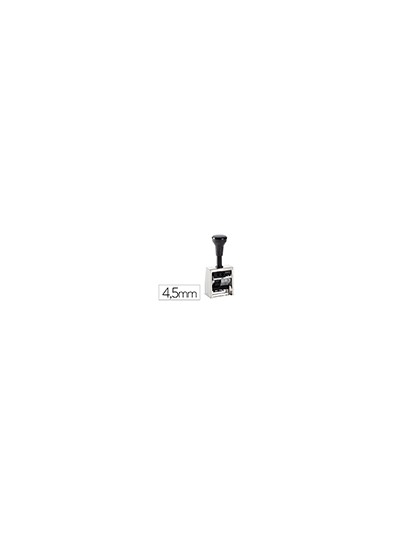 Numerador automatico reiner metalico 6 cifras altura tipo 4,5 mm