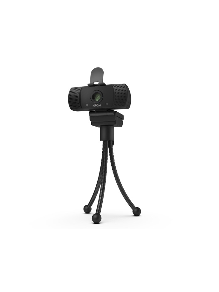 Camara webcam gaming krom 1080p hd con microfono y tripode incluido Camara webcam gaming krom 1080p hd con microfono y tripode incluido