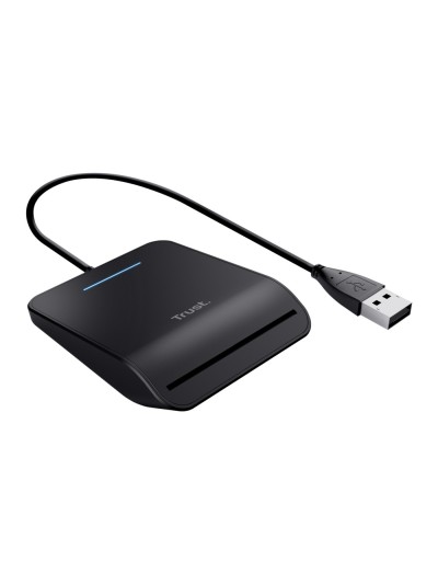 Lector de tarjetas trust primo dni smartcard usb-a color negro