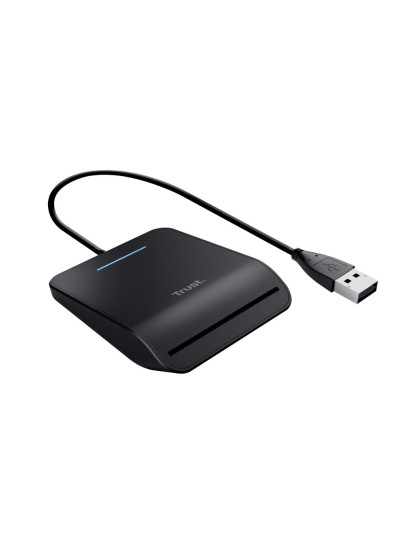Lector de tarjetas trust primo dni smartcard usb-a color negro