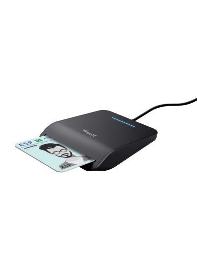 Lector de tarjetas trust primo dni smartcard usb-a color negro