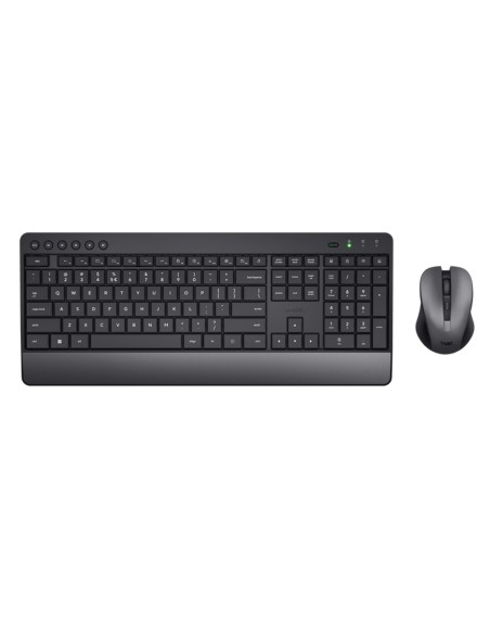 Set teclado + raton trust trezo inalambrico eco usb micro color negro