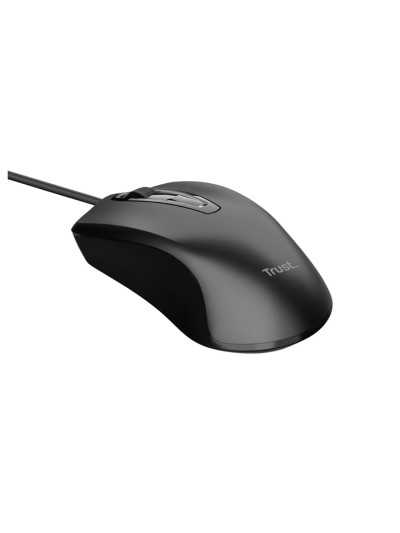 Raton trust basic optico 4 botones 1200 dpi usb 2.0 color negro