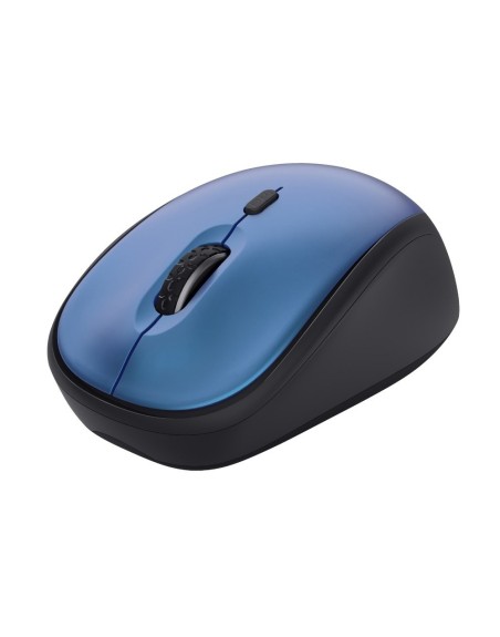 Raton trust yvi+ optico inalambrico eco 4 botones 800/1600 dpi usb 2.0 color azul