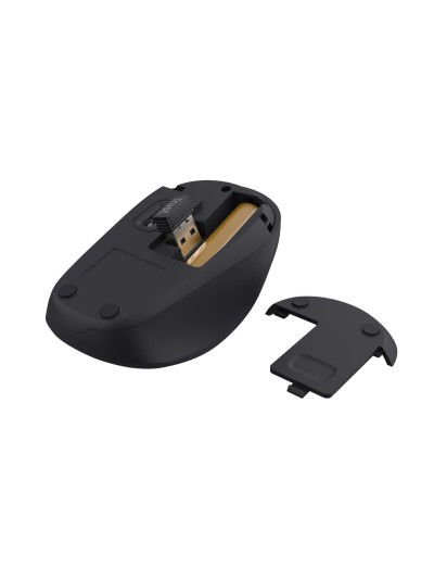 Raton trust yvi+ optico inalambrico eco 4 botones 800/1600 dpi usb 2.0 color azul