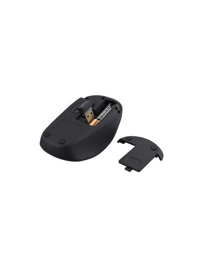 Raton trust yvi+ optico inalambrico eco 4 botones 800/1600 dpi usb 2.0 color negro