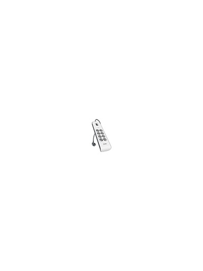 Regleta belkin bsv804vf2m de proteccion contra sobretensiones 8 tomas + 2 puertos usb (2,4 a) boton de